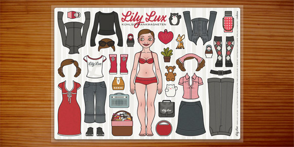 Lily Lux Kühlschrankmagnete zur Verlosung beim Glitzerfrosch